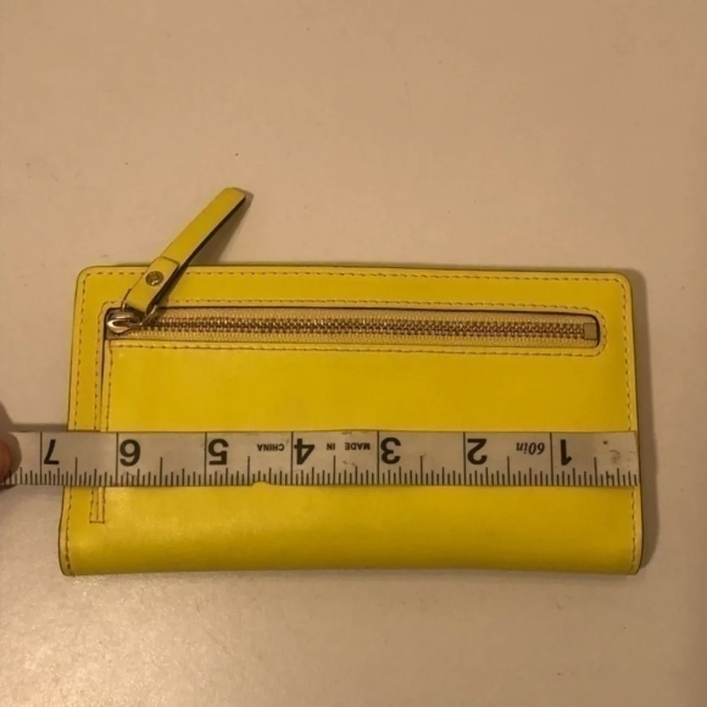 Kate spade yellow slim wallet